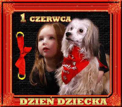 Piesek prezent na Dzień Dziecka